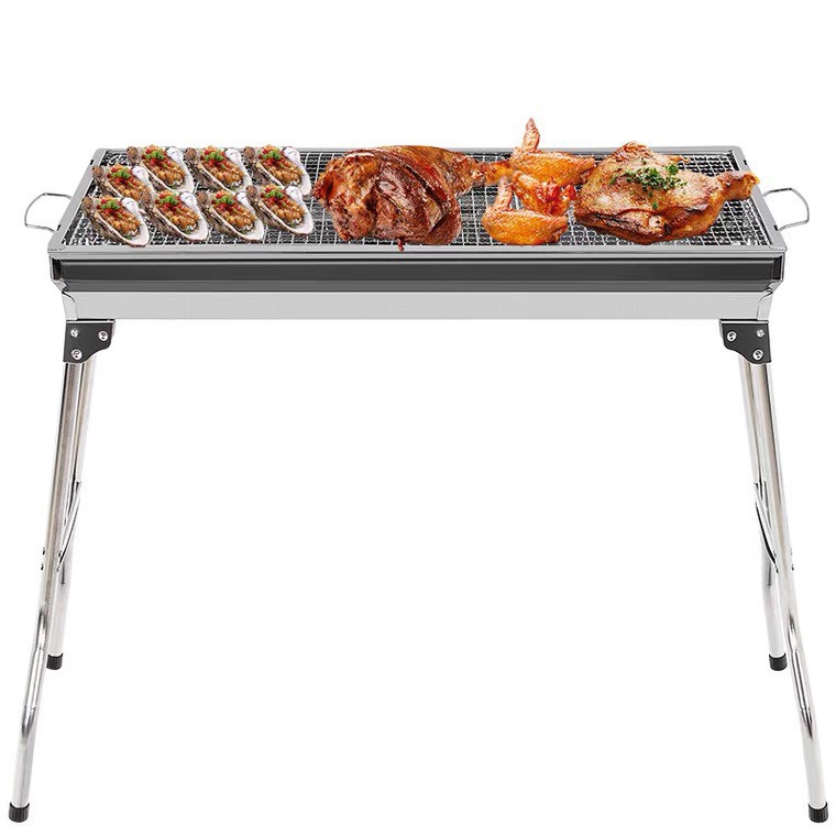 [SIÊU RẺ] Bếp nướng than hoa BBQ MD8009 ngoài trời, dã ngoại- Chất liệu INOX cao cấp, gấp gọn tiện lợi !