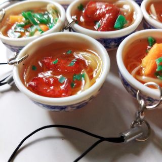 Móc khóa chén chè 3d
