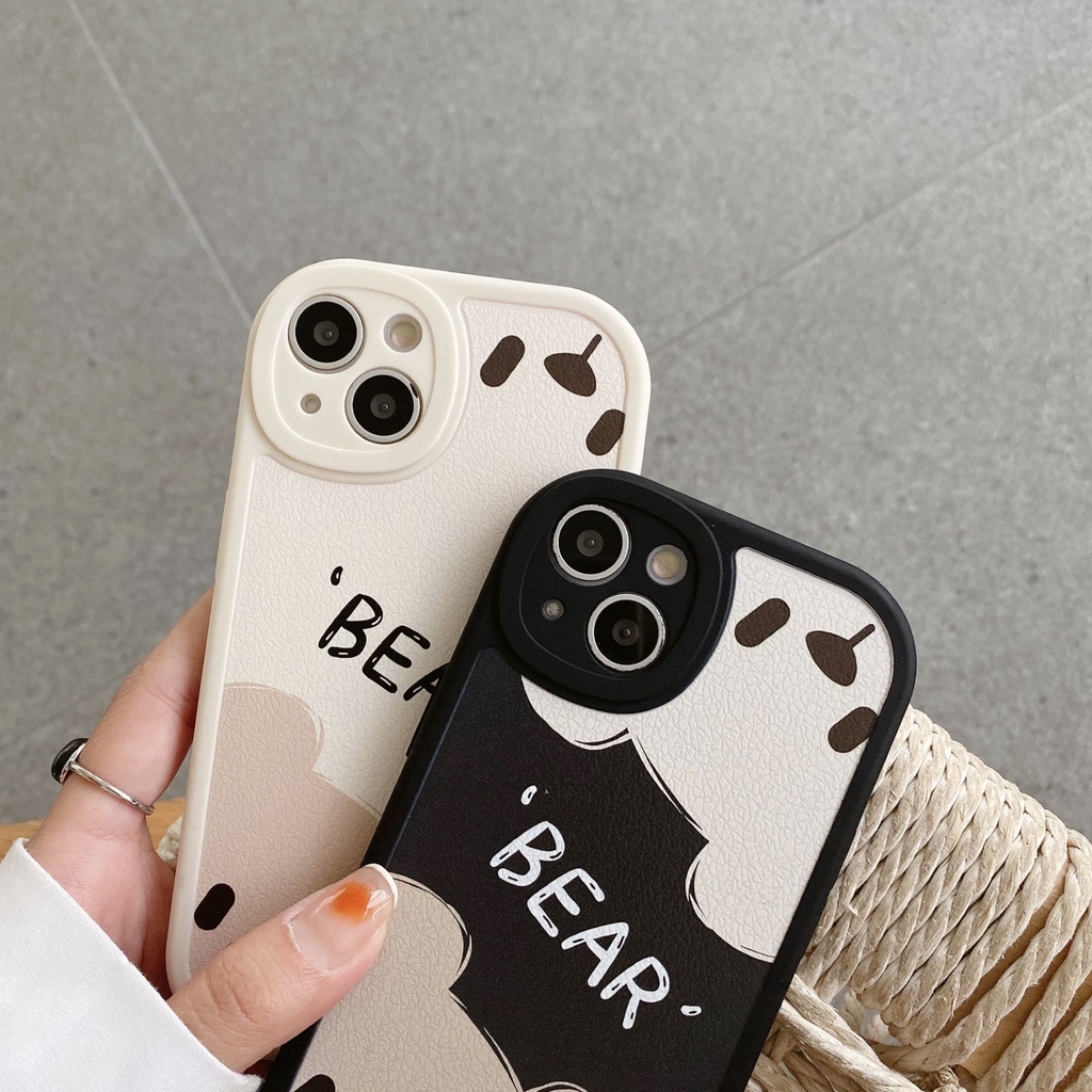 Ốp Điện Thoại Chống Sốc Hình Gấu Dễ Thương Cho iPhone 14 / 13 / 12 / 11 / X / 8 / 7P / 6