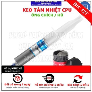 [BH12TH] Keo tản nhiệt cpu màu xám dạng hũ và dạng ống chích xi-lanh LỚN loại tốt