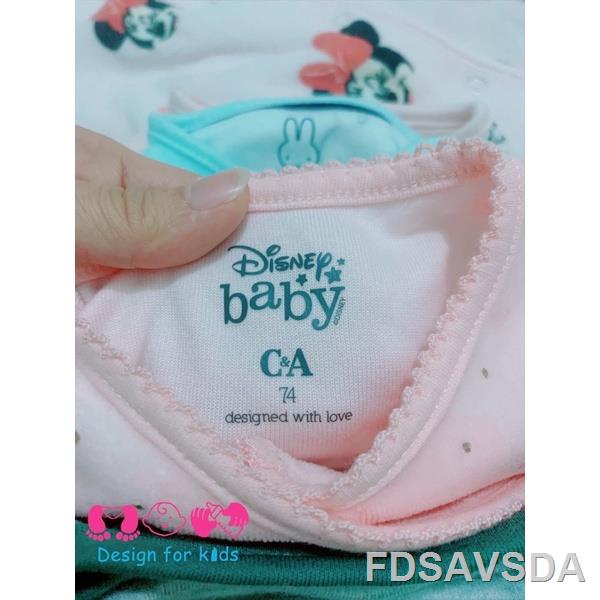 ☃◑◈Sleepsuit nỉ nhung Disney C&A xuất dư xịn cho bé trai và bé gái