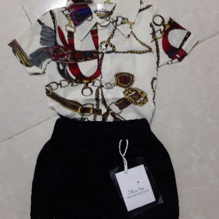 Set áo sơ mi lụa quần kaki (10-20kg)