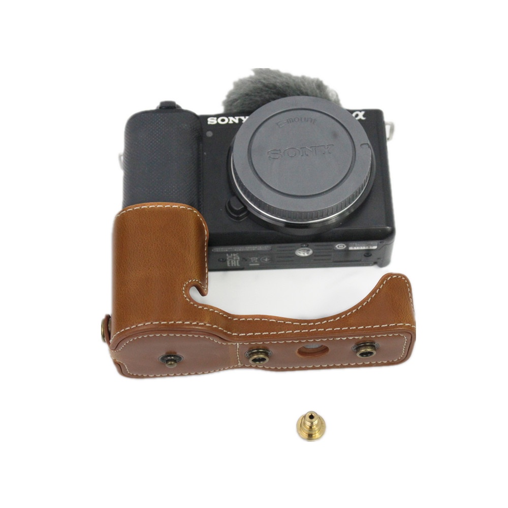 Bộ Đế Bọc Bằng Da Pu + Màng Lọc Ống Kính Máy Ảnh Sony ZV-E10 ZVE10 PZ 16-50mm f/3.5-5.6 Os Lens SELP1650