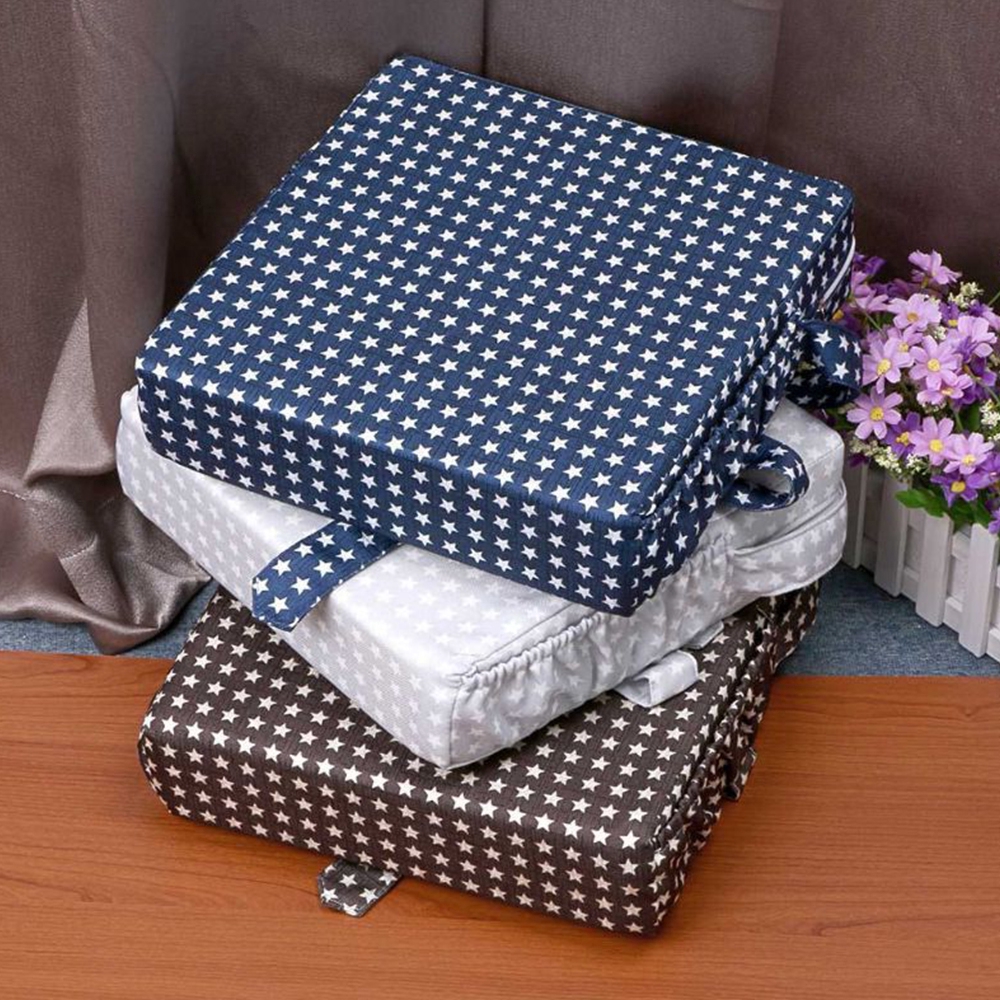 Đệm Lót Ghế Ngồi Vải Lanh Nâng Cao Hình Ngôi Sao Xinh Xắn Cho Trẻ Em 32CMx32CMx8