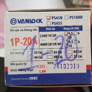ÁT CÀI 1P VANLOCK SINO PS45N