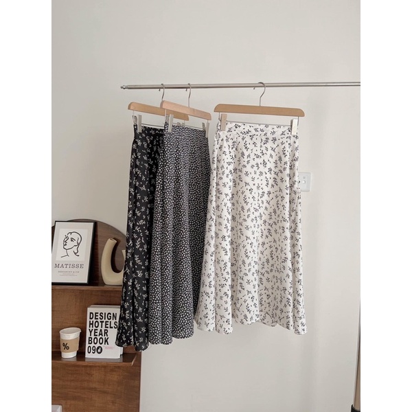 Chân váy hoa nhí vitage 3 màu siêu xinh