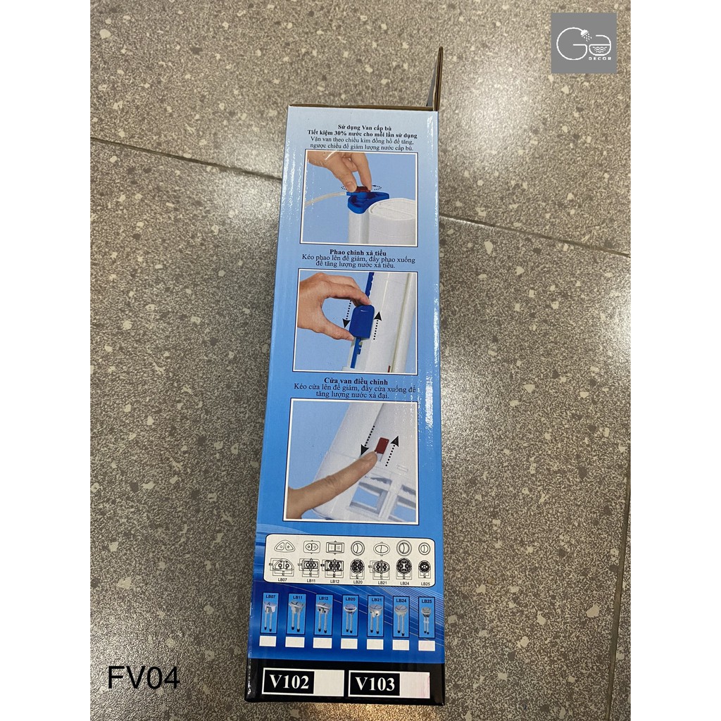 VAN XẢ NƯỚC BỒN CẦU FV04 - PKNHAH0041 (THƯƠNG HIỆU HÙNG ANH)