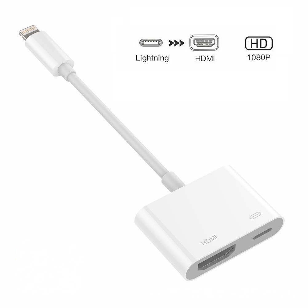 Cáp Chuyển Đổi cổng Lightning Sang HDMI Cho Iphone X 8 7 6 Plus Ipad, Full HD 1080P đưa hình ảnh lên Máy Chiếu, TV