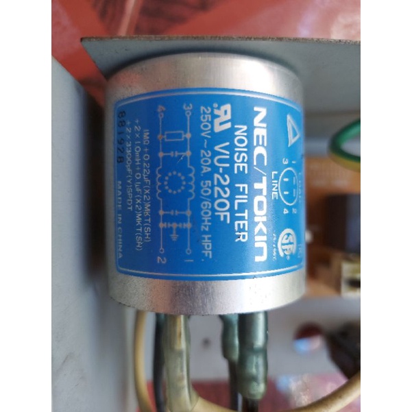 Combo lọc nguồn +lọc nhiễu 250v-20A tháo máy.