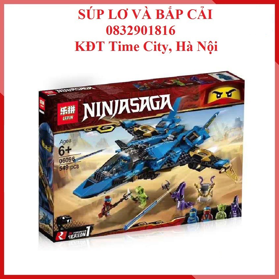 Lepin 06096 44002 Máy bay Ninja Go - Đồ chơi lắp ráp xếp hình thông minh