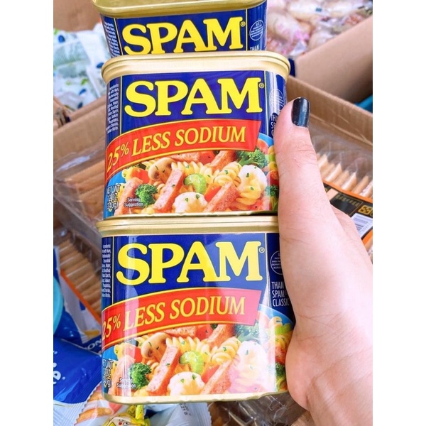 Thịt hộp SPAM mỹ 340g ít mặn