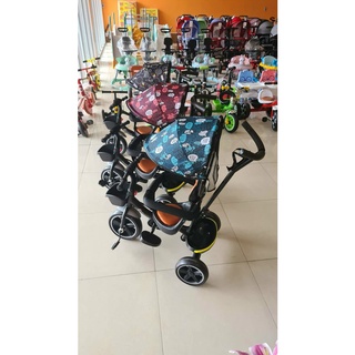 Xe đẩy ba bánh, kiêm xe đạp xe chòi chân cho bé
