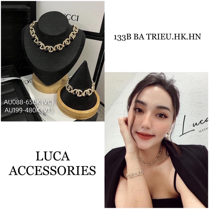 Vòng  cổ CN đính đá bản mới hót hít