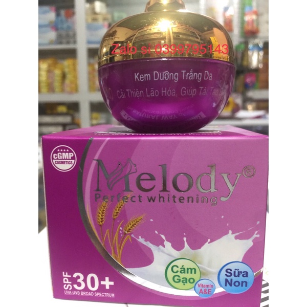 Kem Melody Trắng Da Cải Thiện Lão Hoá 25g