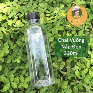 Chai nhựa pet - chai nhựa vuông 330ml