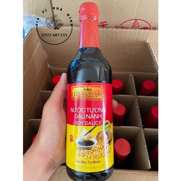 NƯỚC TƯƠNG ĐẬU NÀNH SOY SAUCE LEE KUM KEE 500ML