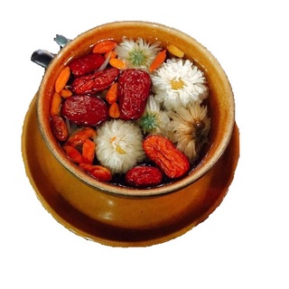 Trà Hoa Cúc ( gồm: Hoa cúc, táo đỏ, kỉ tử, long nhãn và cỏ ngọt ) hộp 20 gói