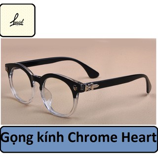 Gọng Kính Nhựa Dẻo Chrome Heart ( Trong suốt một nửa )
