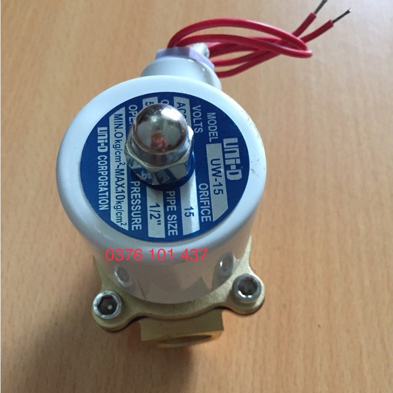 SALE Van điện từ đóng mở nước khí nén dầu chất lỏng unid uw15