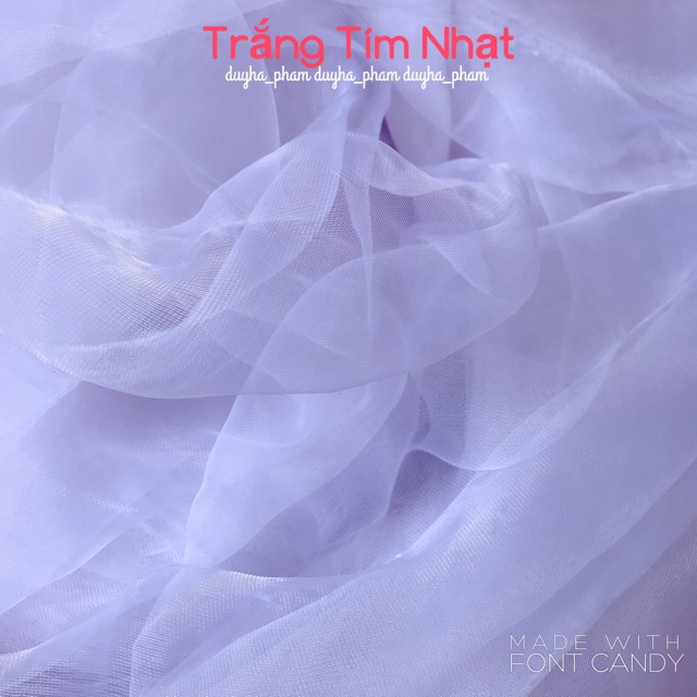 VẢI VOAN THUỶ TINH MỀM ĐẸP