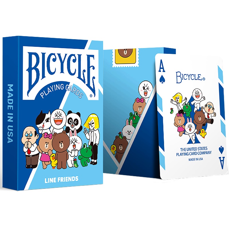 Bộ Bài Bicycle Line Friends Playing Cards USPCC Trò Chơi Thẻ Ma Thuật/Đạo Cụ Ảo Thuật Độc Đáo