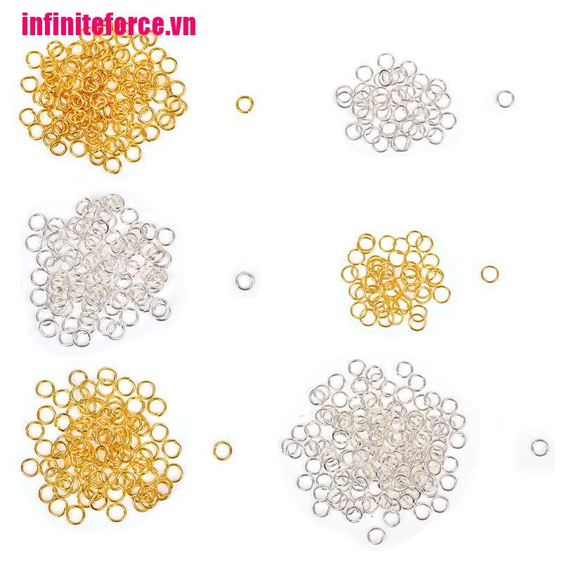 Hạt Xỏ Lỗ 3 / 4 / 6mm Màu Vàng / Bạc Dùng Làm Trang Sức Thủ Công