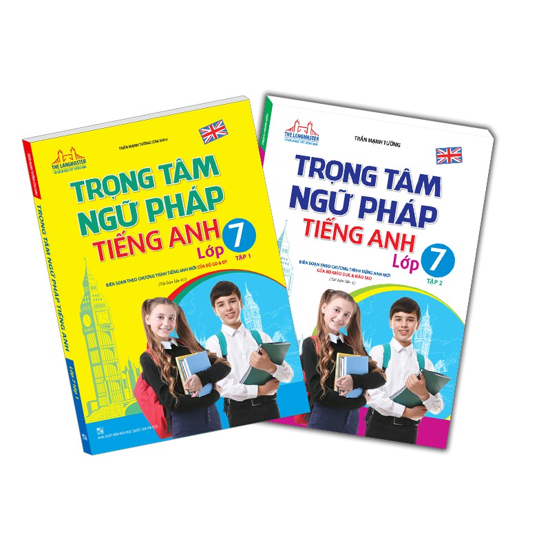 Sách - Combo 2c trọng tâm ngữ pháp tiếng Anh lớp 7(T1+T2)