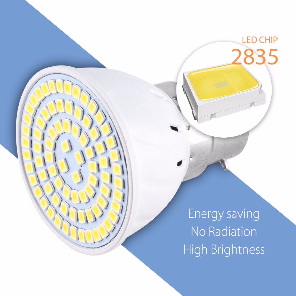 Bóng Đèn GU10 LED E27 E14 48/60/80leds 110V-240V MR16 5W 7W 9W