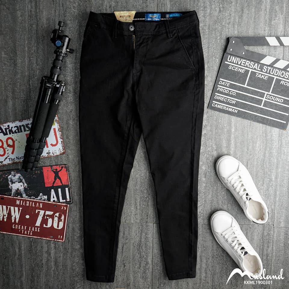 Quần Kaki nam Musland CHÍNH HÃNG Hàng VNXK (Form Slimfit ống quần 15 đến 18cm,vải co dãn)