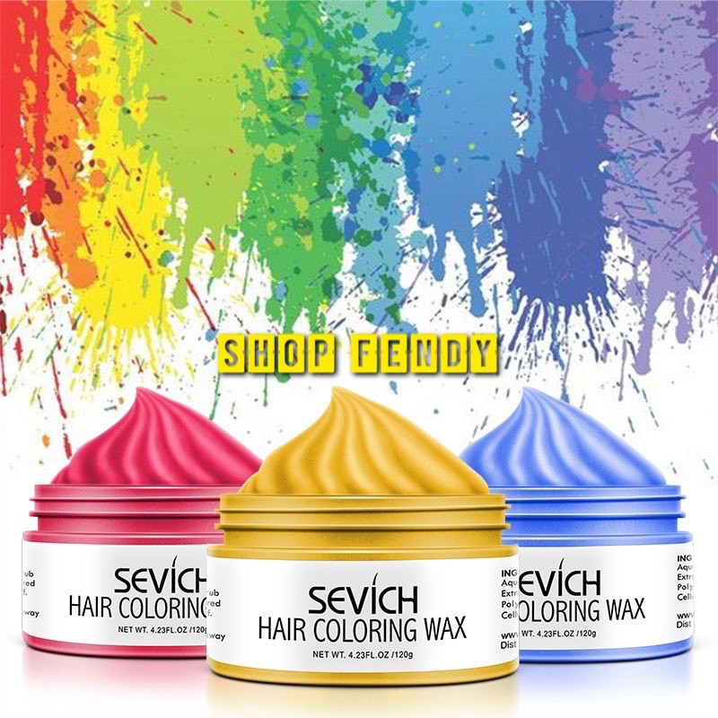 Sáp nhuộm tóc tạm thời SEVICH màu Đỏ Hồng 120g/hộp