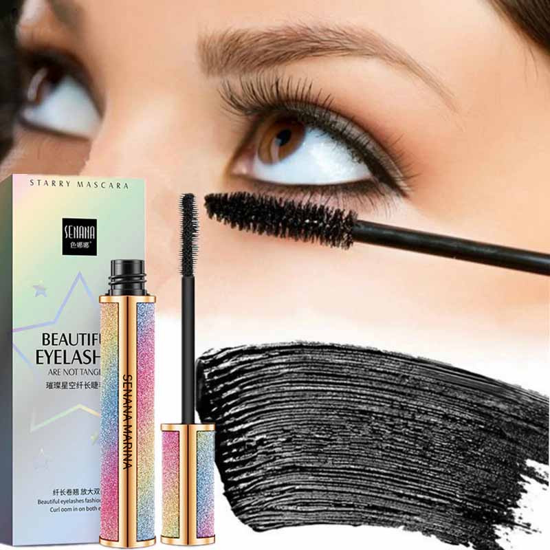 [Hàng mới về] Mascara màu đen lâu trôi chống thấm nước và mồ hôi thiết kế vỏ lấp lánh | BigBuy360 - bigbuy360.vn