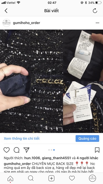 ÁO DẠ TWEED made in Korea | BigBuy360 - bigbuy360.vn