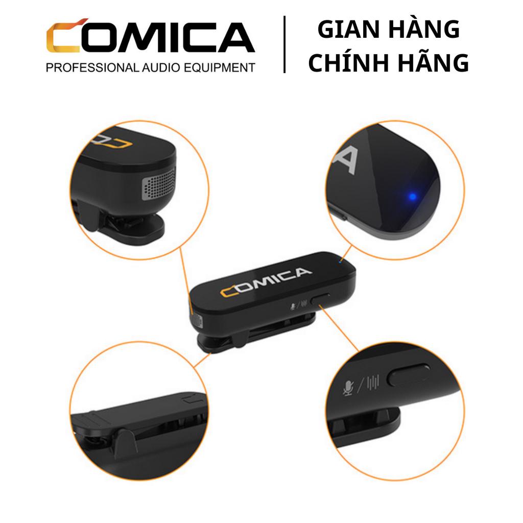 COMICA VIMO S-MI / VIMO S-UC - Mic Thu Âm Không Dây Cho Điện Thoại & Máy Tính - Hàng Chính Hãng / Bảo Hành 12 Tháng