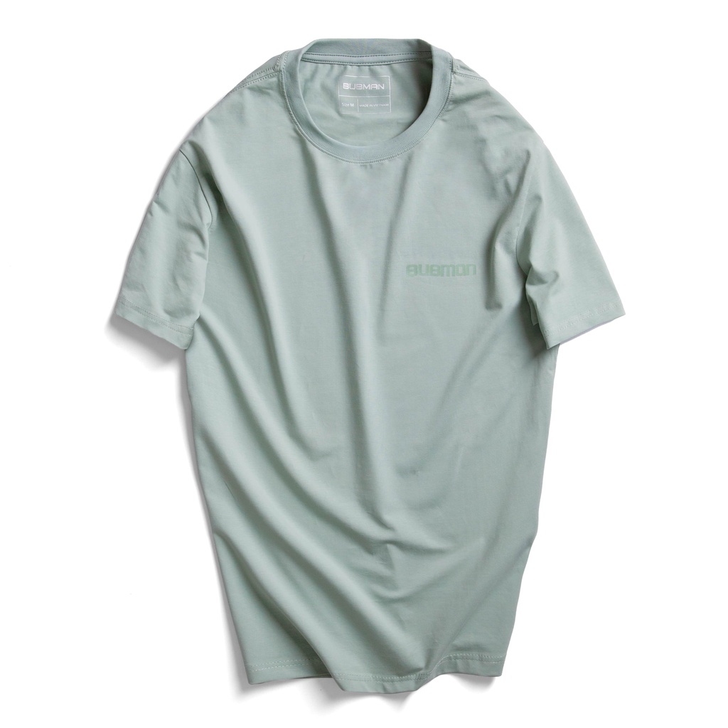 Áo thun nam Bã Đậu cổ tròn in BUBMAN vải Cotton 4 chiều co giãn,dày dặn, form regular fit