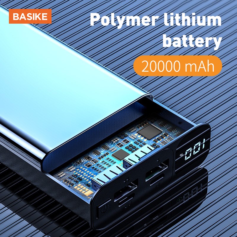 Sạc Dự Phòng 20000mAh BASIKE PT119D PD22.5W sạc nhanh vỏ kim loại