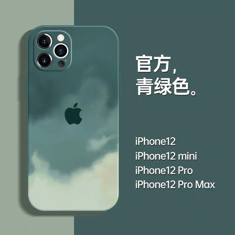 Ốp điện thoại silicon dạng lỏng màu nước mới cho iPhone 12 11 Pro Max 6 6S 7 8 Plus SE 2020