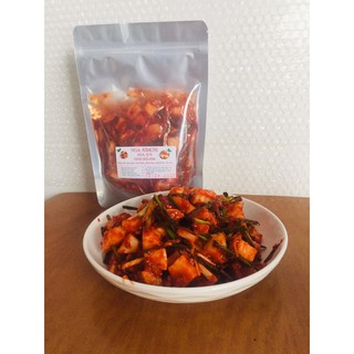 500g kim chi củ cải lên men với mật ong nhà làm chua cay ăn kèm mì gói thịt luộc cháo trắng rất ngon