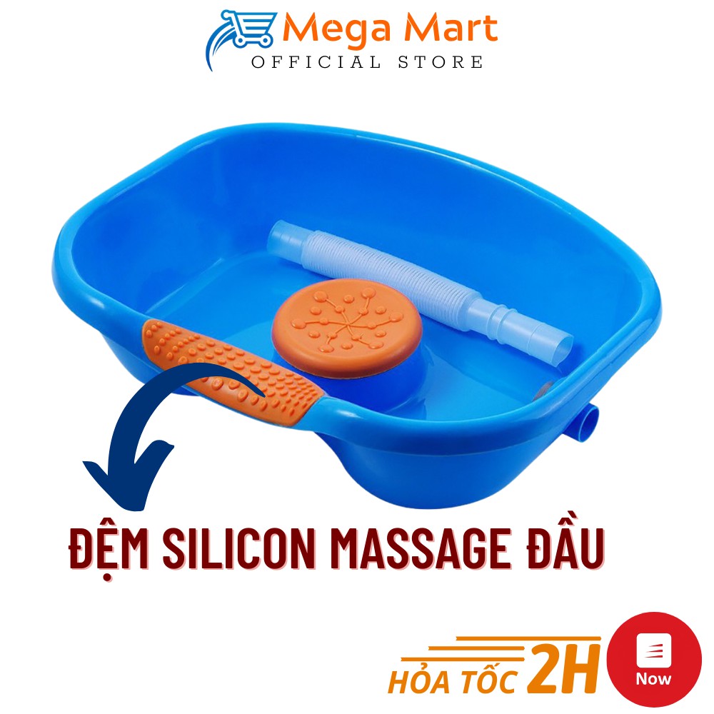 Chậu Gội Đầu CÓ ĐỆM MASSAGE Tại Giường, Tại Nhà, Thau Gội Đầu Cao Cấp Siêu Bền