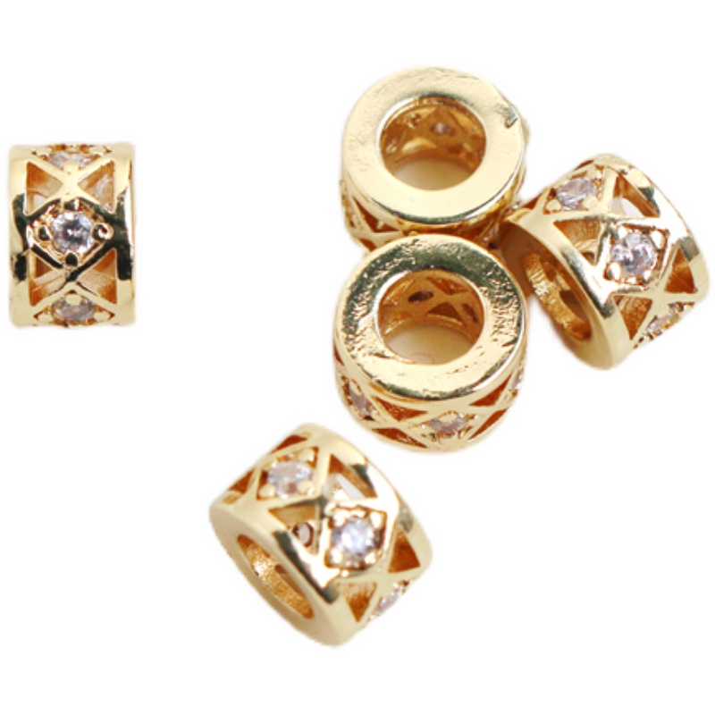 Bộ Hạt Đính Đá Zircon Hình Vuông 14K Nhiều Màu Sắc Làm Đồ Thủ Công diy