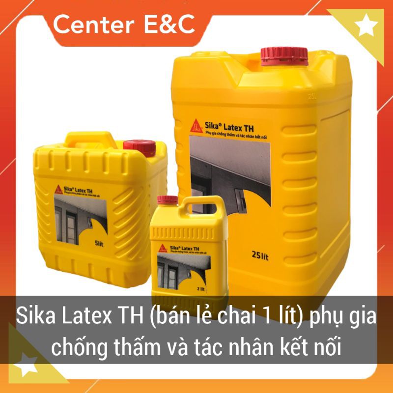 [Bán Lẻ 1 lít] Phụ gia chống thấm Sika Latex và tác nhân kết nối dùng cho vữa hồ dầu bể nước chậu cây cảnh [CEC Store]