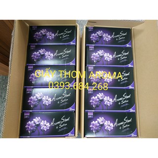 Giấy thơm Aroma sheet Hương Hoa nhài dùng cho máy giặt khô hấp sấy
