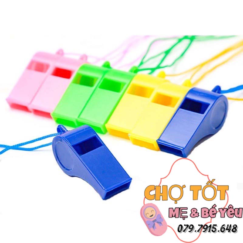 Còi Thổi Bằng Nhựa Nhiều Màu Sắc Cho Bé