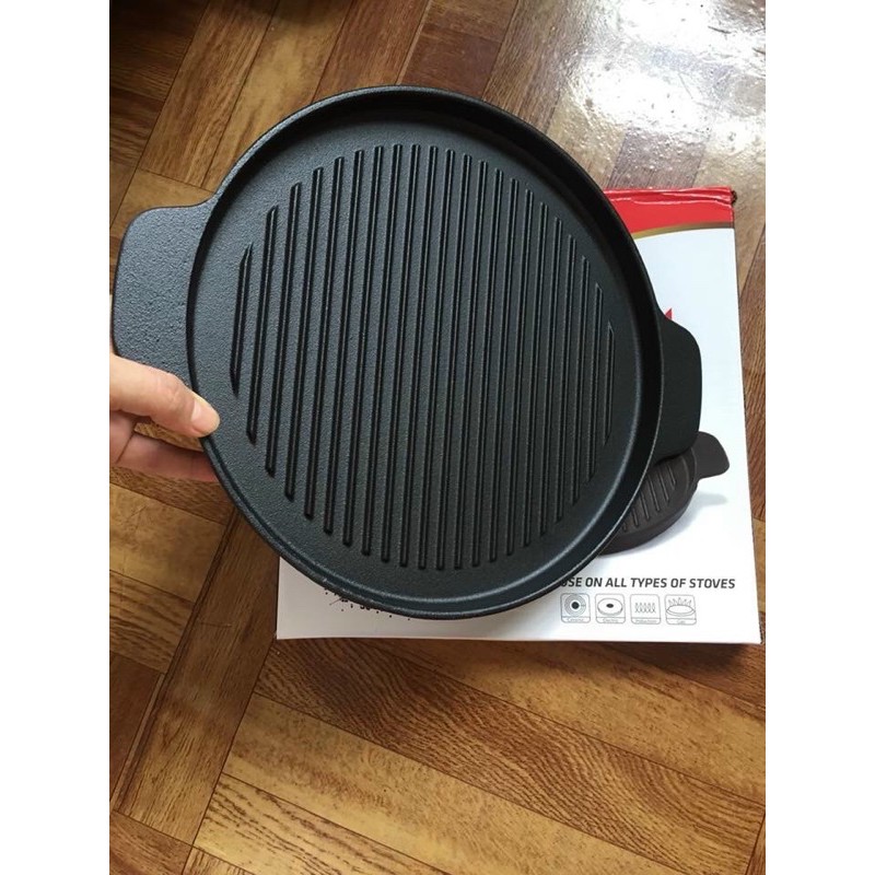 Chảo nướng tròn gang Rapido size 24cm và 26cm