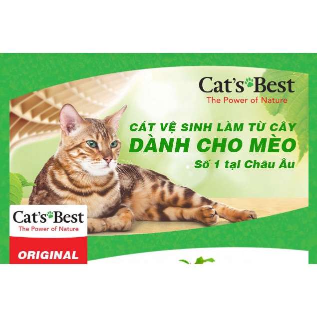 4.3kg Cát original vón cục Catsbest cho mèo