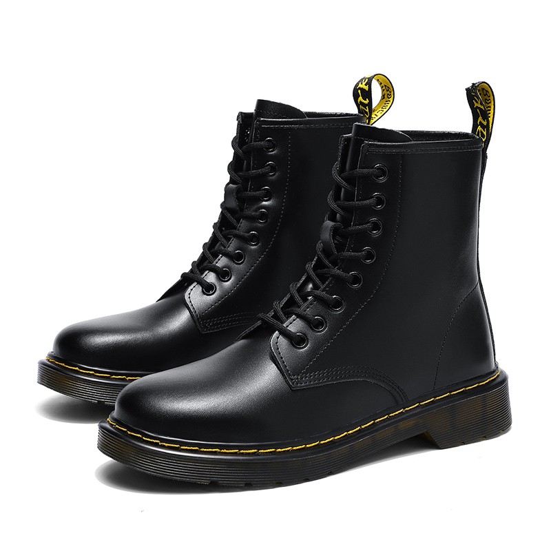 Giày Bốt Martin Cổ Thấp Buộc Dây Phong Cách Anh Quốc Thời Trang Cỡ 35 - 44