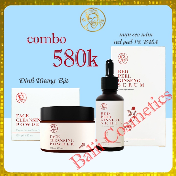 [Siêu Sale] Combo tái tạo tái tạo Red Peel 1% bha Bà Lão mẫu mới