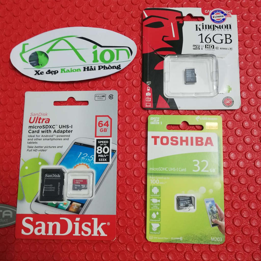 Thẻ nhớ Toshiba / Sandisk Micro-SD 32GB - Dùng Cho Điện Thoại, Camera Hành Trình, Cam IP | Thẻ Nhớ MSD32GB - Chính Hãng | BigBuy360 - bigbuy360.vn