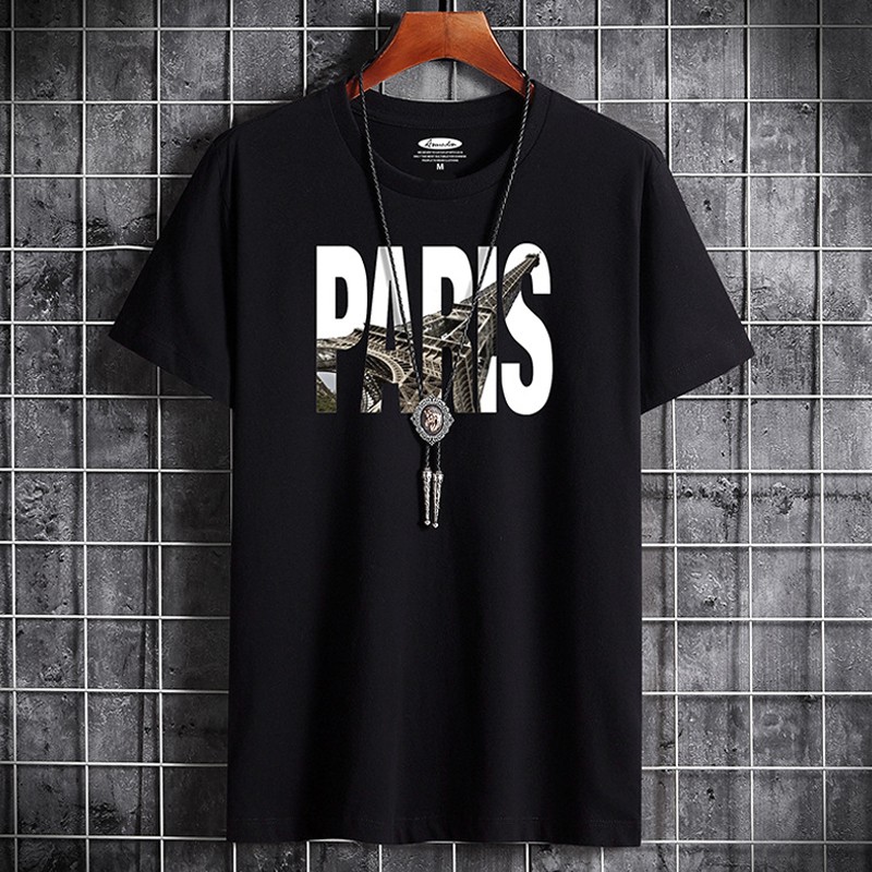 Áo thun nam mã TT31 💖FREESHIP💖 Áo tay lỡ nam họa tiết Paris ngắn tay thể thao đẹp mùa hè tập gym vải cotton | BigBuy360 - bigbuy360.vn