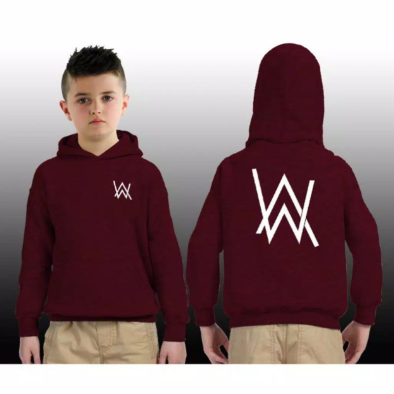 Áo Khoác Hoodie In Hình Alan Walker Thời Trang Cho Bé