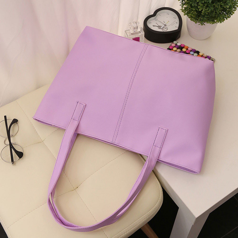 Fashion Tote Purse Shoulder Bag Korean PU Casual Travel Bag
